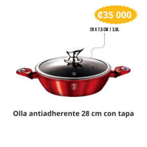 Olla antiadherente 28 cm con tapa Berlinger Haus